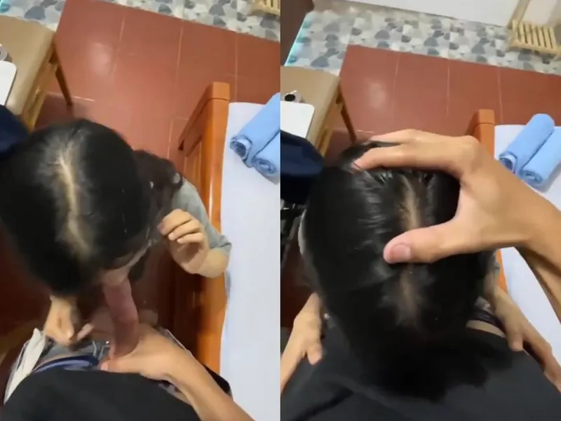 Xin má qua nhà bạn học thêm, nữ học sinh c3 bị thằng bồ xả sữa chua vào mồm