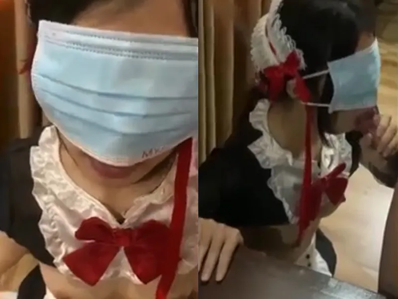 Cô bạn gái việt dâm cosplay nô lệ tình dục liếm bú con cục thịt điêu luyện